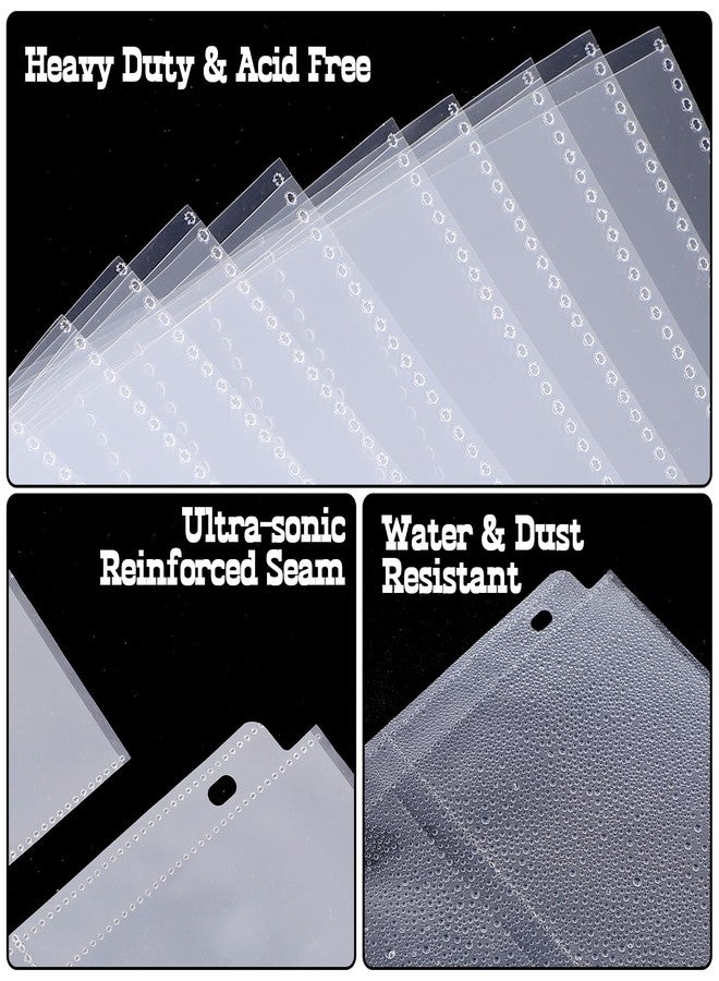 wutfuooo 100 Pack 4x6 Photo Sleeves for 3 Ring Binder-for 600 Photos, Clear Photo Album Refill Pages, Acid Free Plastic Archival Photo Protector Sleeves, Photo Pages Sheets for 3 Ring Binder 9x11 - Image 3