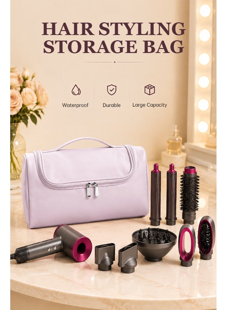 Forthcan Hair Styling Tool Storage Bag, Large Capacity Travel Case for Hair Dryer, Curling Iron, Brush and Styling Accessories Organizer - Image 2