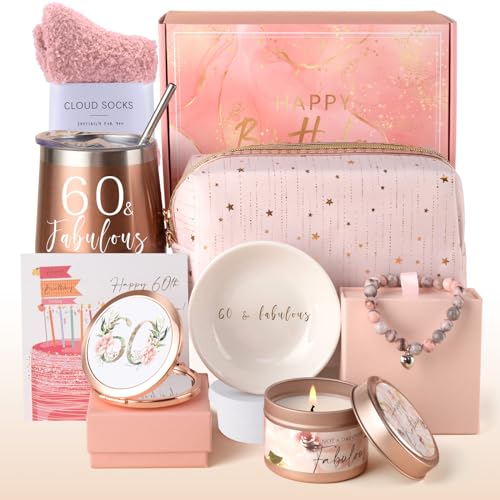 60th Birthday Gifts Women Gifts for 60th Birthday Woman 60th Birthday Gift Ideas 60 Year Old Birthday Gifts For Women Sister Wife Aunt Coworker Daughter