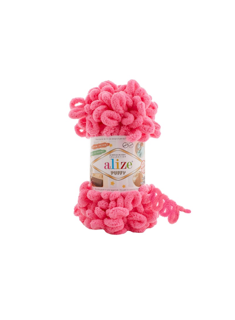 ALIZE Puffy color 377 (Vivid Pink)