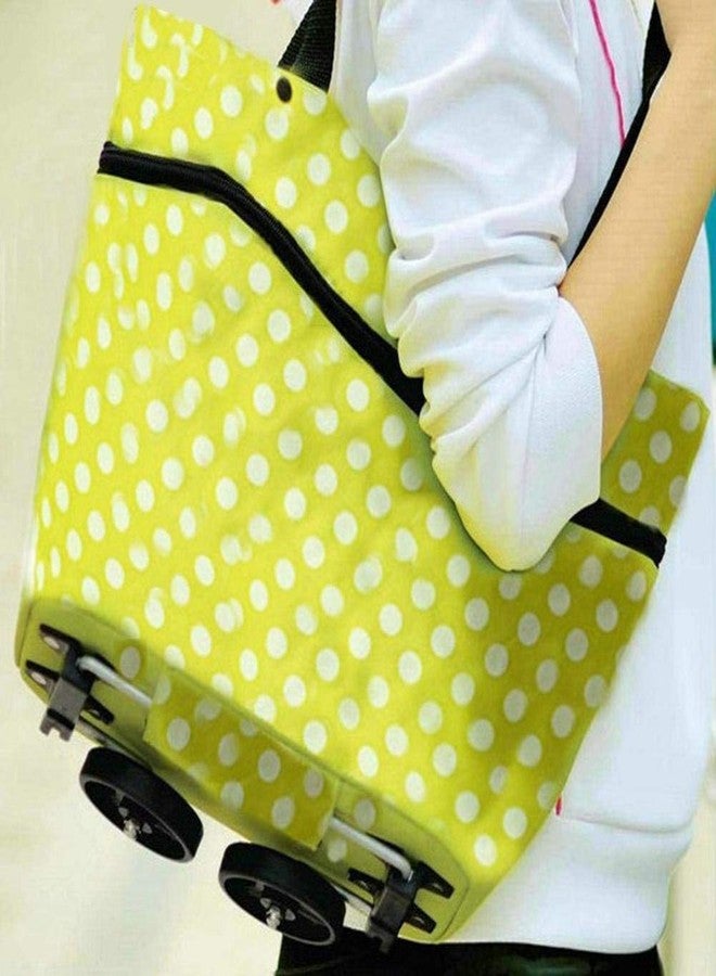 HETVIN Heavy Duty Foldable Rolling Shopping Bag with Wheels, Lightweight Grocery Trolley for Home and Outdoor Use - Image 5