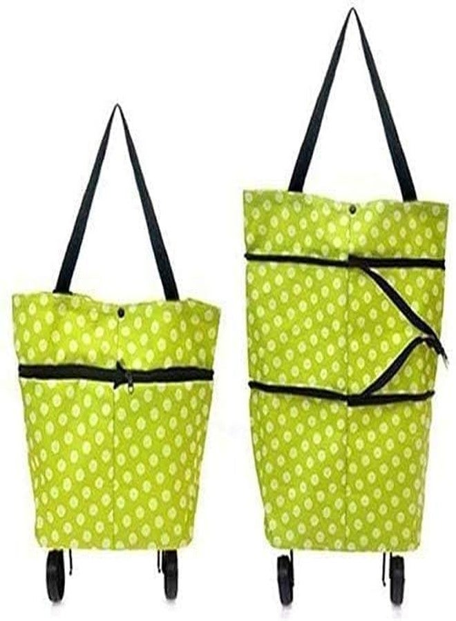 HETVIN Heavy Duty Foldable Rolling Shopping Bag with Wheels, Lightweight Grocery Trolley for Home and Outdoor Use - Image 1