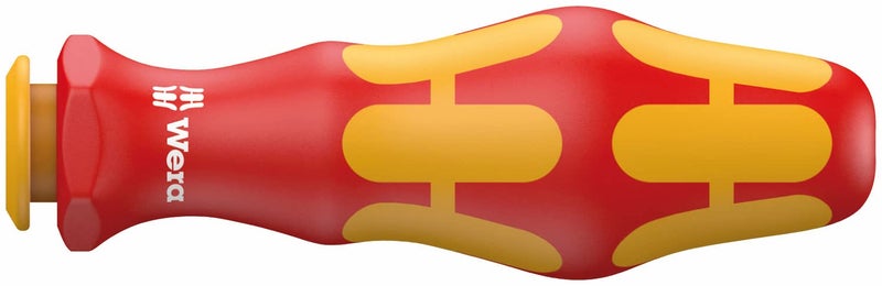 Wera 05003990001 Kraftform Kompakt VDE 817 Screwdriver Handle, For Use With Interchangeable Blades, 9mm Head, BladeLength