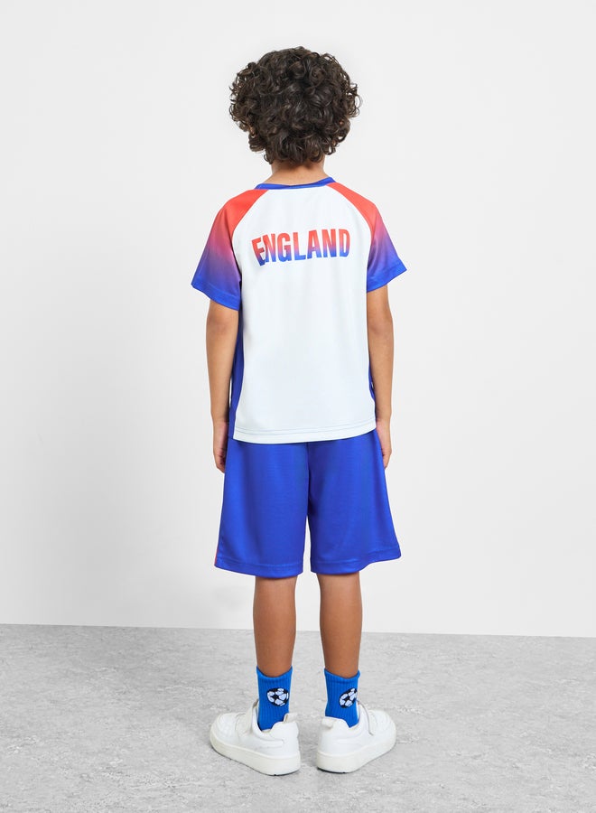 Styli Boys England Print Jersey T-Shirt and Shorts FIFA Football Set - Image 3