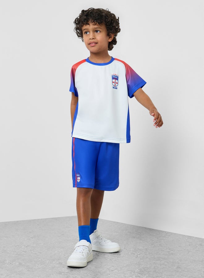 Styli Boys England Print Jersey T-Shirt and Shorts FIFA Football Set - Image 1