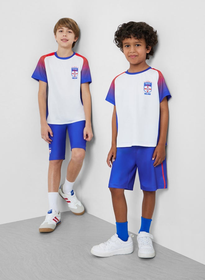 Styli Boys England Print Jersey T-Shirt and Shorts FIFA Football Set - Image 5