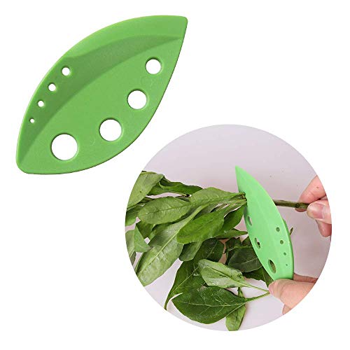 Septo 2 Pack Herb Stripper Tool 9 Holes Stainless Steel kale Leaf Stripping Zip Tools, Curved Edge Can be Used as a Kitchen Gadgets - Image 5
