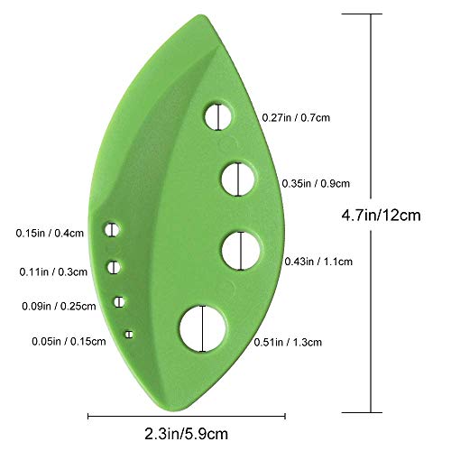 Septo 2 Pack Herb Stripper Tool 9 Holes Stainless Steel kale Leaf Stripping Zip Tools, Curved Edge Can be Used as a Kitchen Gadgets - Image 3