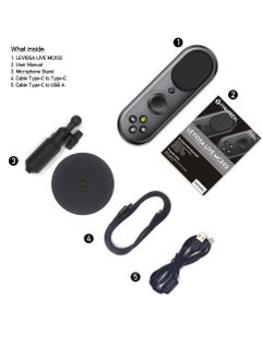 FANTECH FANTECH Leviosa MCX02 Professional Smart Microphone with Mobile and PC USB Interface, Cardioid Polar Pattern, Gaming or Podcast Recording Device, Noise Cancelling and Audio Sharing  - Image 2