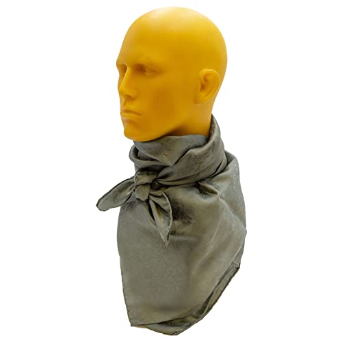 WYOMING TRADERS Casual Unisex Adult Lightweight Breathable Jacquard Sage Regular Silk Scarf, 34.5" - Image 4