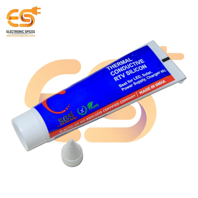 Electronicspices 100ML White thermal paste for heat sink compound Silicone base tube - Image 2