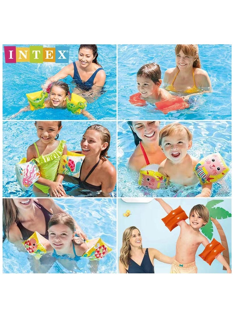 INTEX طقم سترة سباحة مكون من زوج من شرائط الذراع للسباحة على شكل قطة للأطفال من عمر 6 أشهر إلى 3 سنوات - Image 3