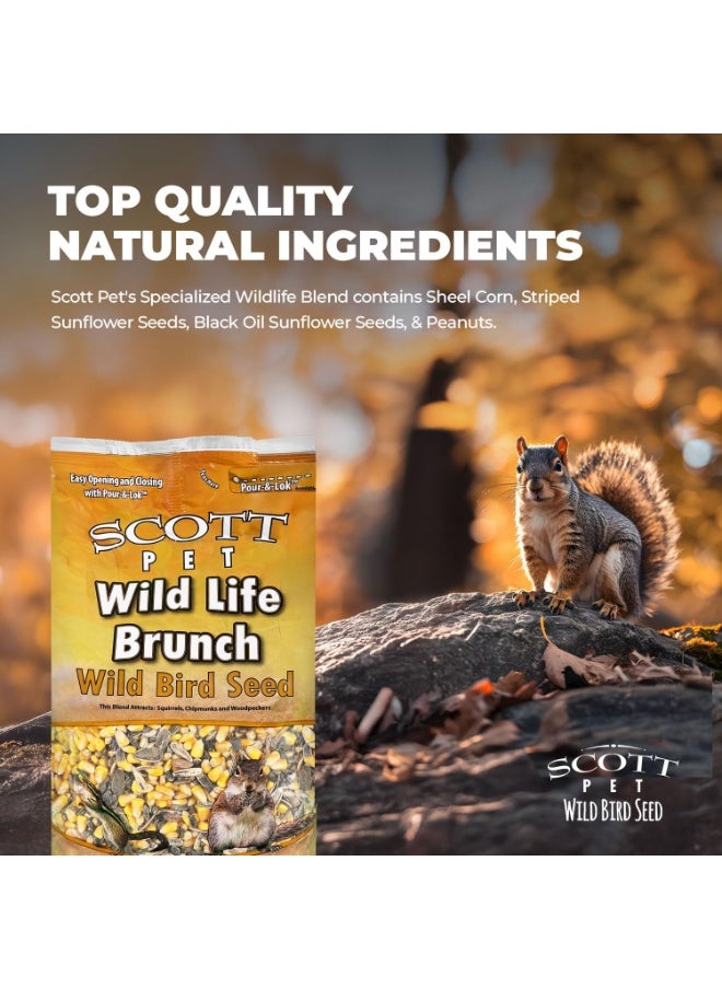 Scott Scott Pet Wild Bird Seed, Wildlife Brunch Blend, 8.5 lbs Bag, No Mess, Feed, Great for Platform Feeders, Food for Outside Wild Birds  - Image 2