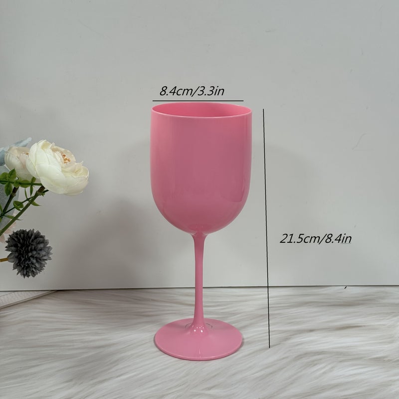 Pink 9 قطع أكواب نبيذ أحمر سعة 16 أونصة وأكواب شمبانيا لحفلات الزفاف والمناسبات - Image 3