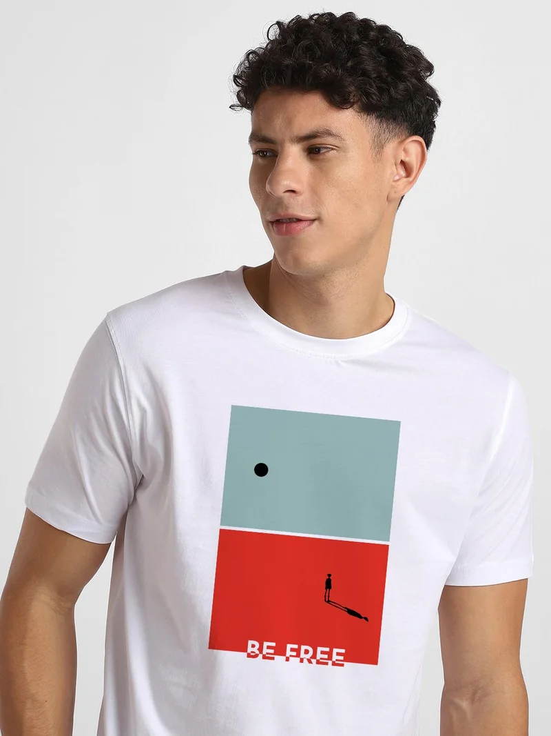 NOBERO  Men's Cotton Graphic Printed T-Shirt Combo - Pack of 2 for Men | Best Price UAE