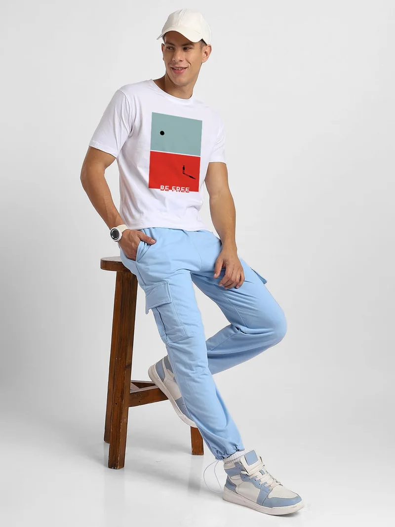 NOBERO  Men's Cotton Graphic Printed T-Shirt Combo - Pack of 2 for Men | Best Price UAE