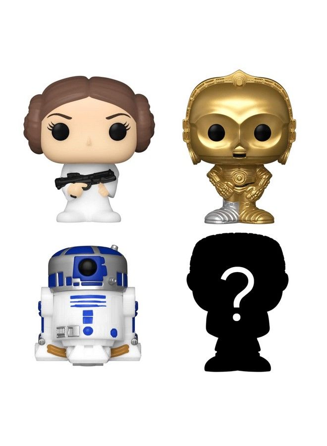 Funko لعبة بيتي بوب! ستار وورز ألعاب قابلة للجمع ميني الأميرة ليا R2 D2 C 3Po وشخصية المطاردة الغامضة (قد تختلف الأنماط) 4 عبوات - Image 3