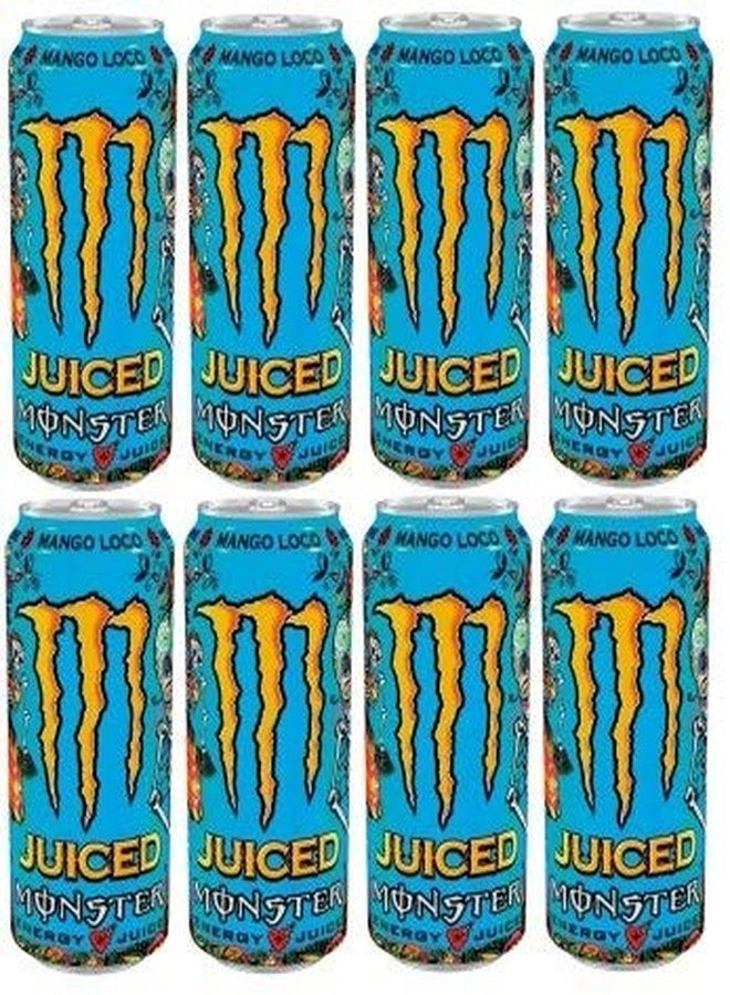 Monster Energy Mango Loco 500ml Can, (Pack of 8 Cans X 500ml each) - Image 1