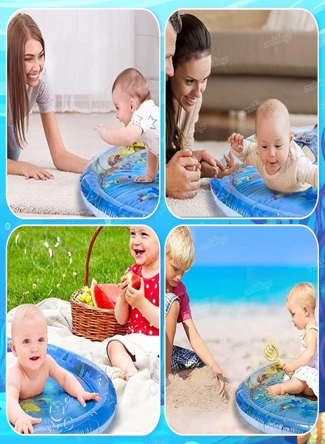 ELBEXY Tummy Time Water Mat for Babies | Sensory Play Gym for 6-12 Months | Newborn Baby Essentials | Water-Filled Activity Mat | Baby Gifts, Multicolor - Image 5