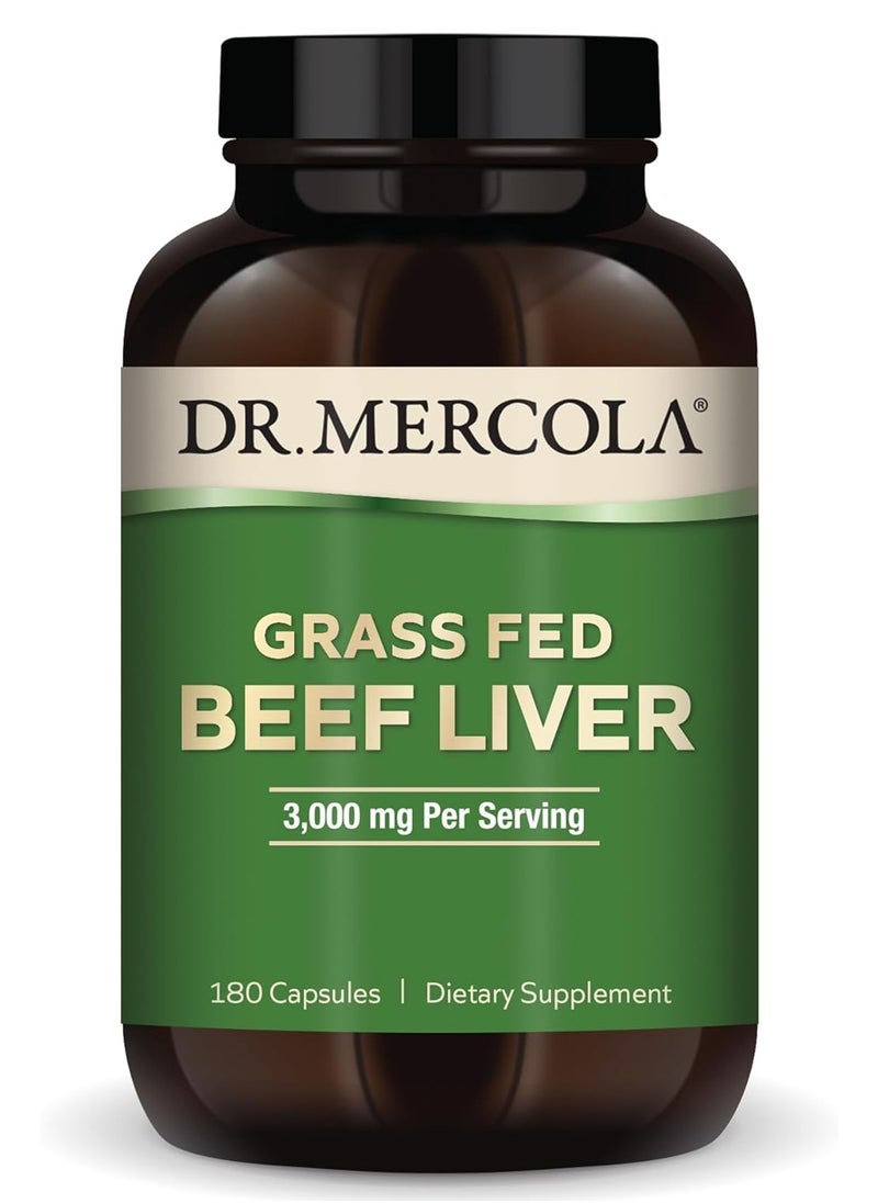 Grass Fed Beef Liver Supports Immune Heath 180 Capsules 30 Servings