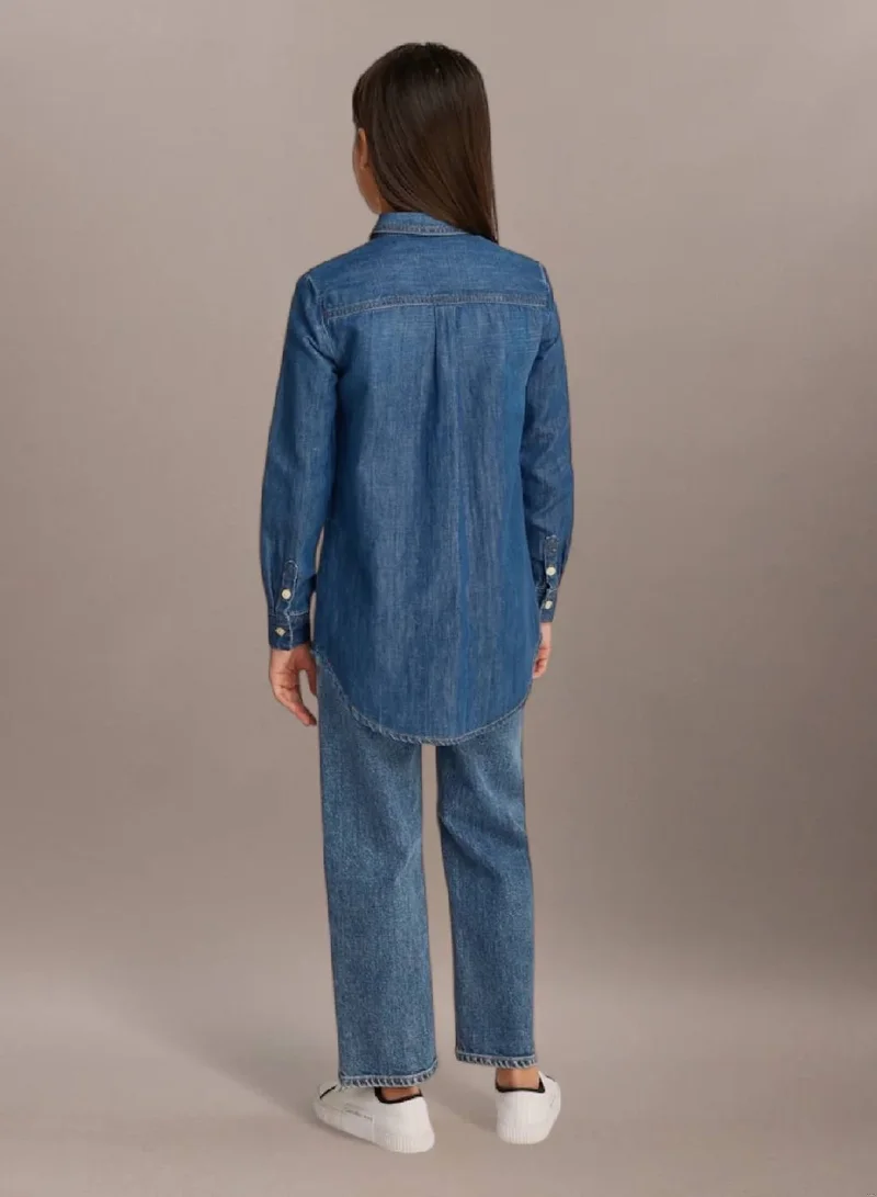 Calvin Klein Jeans Cotton Blend Denim Shirt