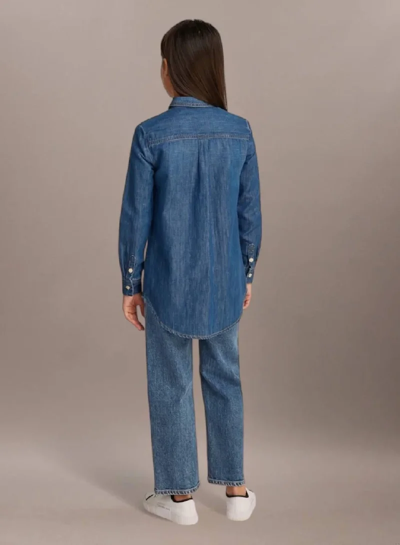 Calvin Klein Jeans Cotton Blend Denim Shirt