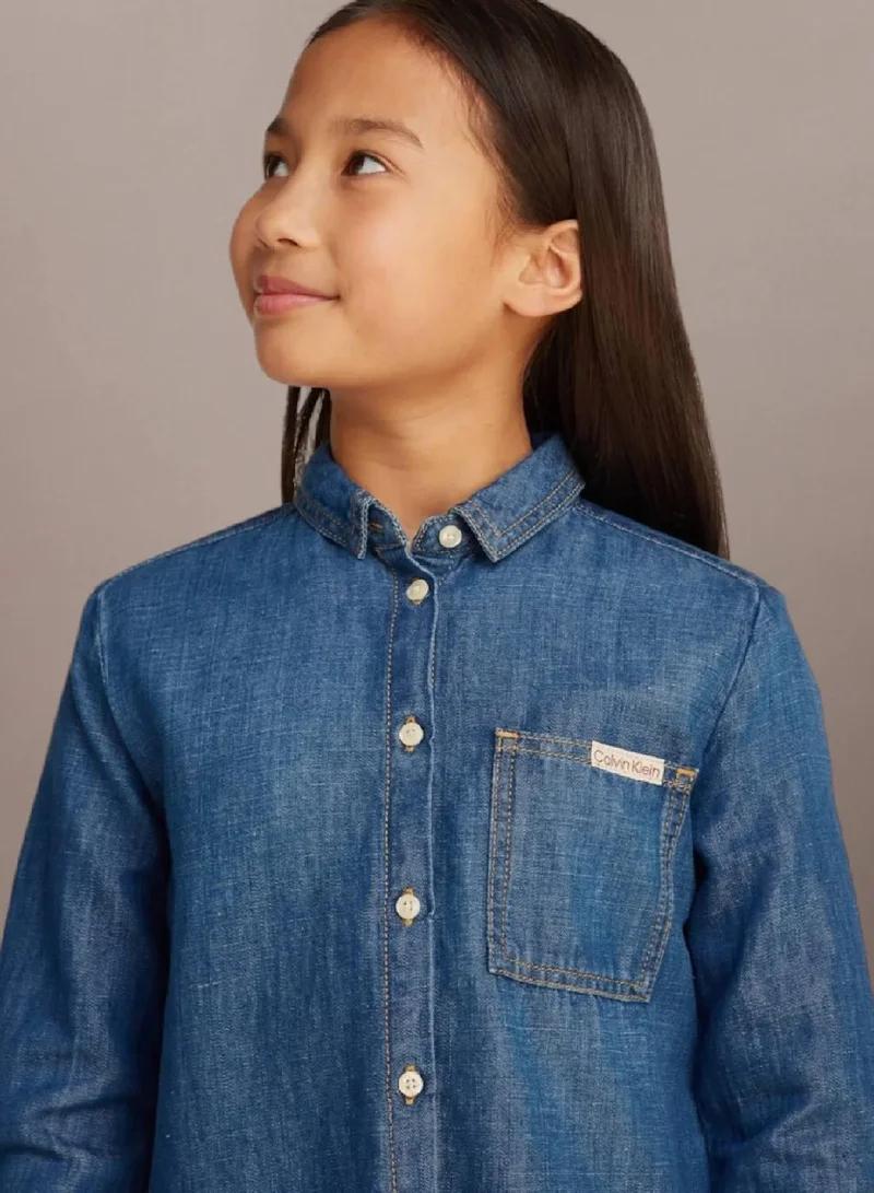 Calvin Klein Jeans Cotton Blend Denim Shirt