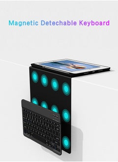 Fazza Keyboard Case for iPad Pro11(2024), Magnetic Detachable Wireless Keyboard,  Flip Stand Case with Pencil Holder(Black)  - Image 4