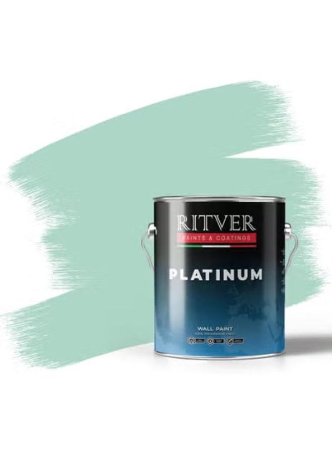 Ritver Silk Emulsion Paint for Home Decor, Premium Interior Wall Paint for Smooth Finish & Modern Wall Decor, Premium Low Odor Home Wall Paint - Pastel Green