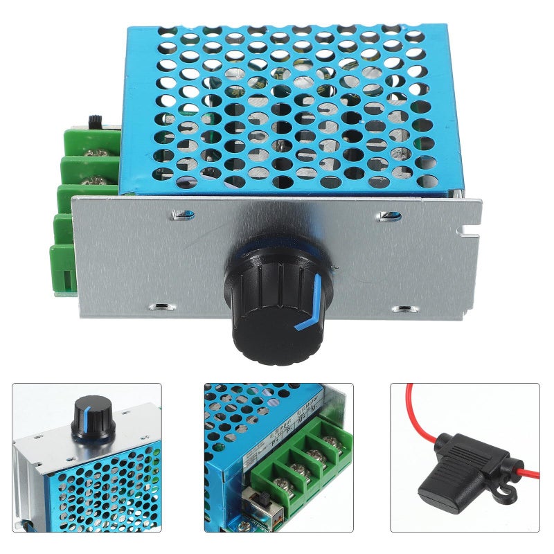 Pwm Dc Motor Speed Controller With Fuse Wide Voltage Efficient Design 12V - Image 3