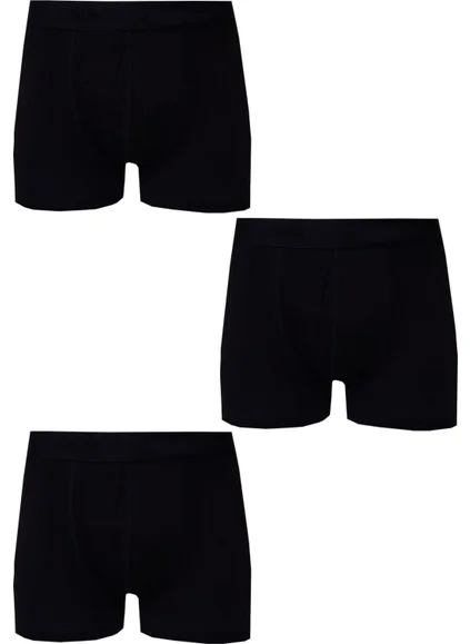 Hepsine Rakip Rival to All 3-Piece Men's Lycra Modal Boxer Plain Cotton Premium Quality Underpants