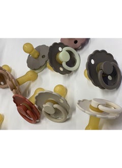 FRIGG Daisy Latex Baby Pacifier, 6-18 Months, Pack of 1, Size 2 - Portobello  - Image 2