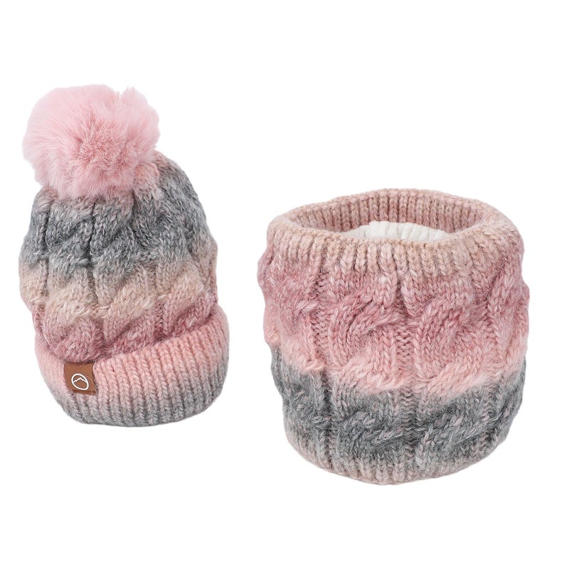 USB Heated Hat Scarf Set Fleece Lined Windproof Knit Beanie 104 to 122 Fahrenheit for Skiing Motorcycling - Image 5