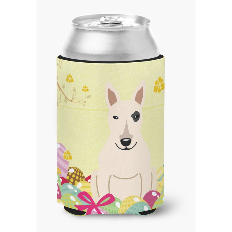 Caroline's Treasures ""Caroline's Treasures Easter Eggs Bull Terrier White Can or Bottle Hugger  Can Hugger  Multicolor"" 