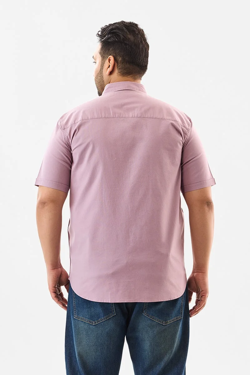 Snitch pink Regular Fit Stretch Plus Size Shirt for Men | Best Price UAE