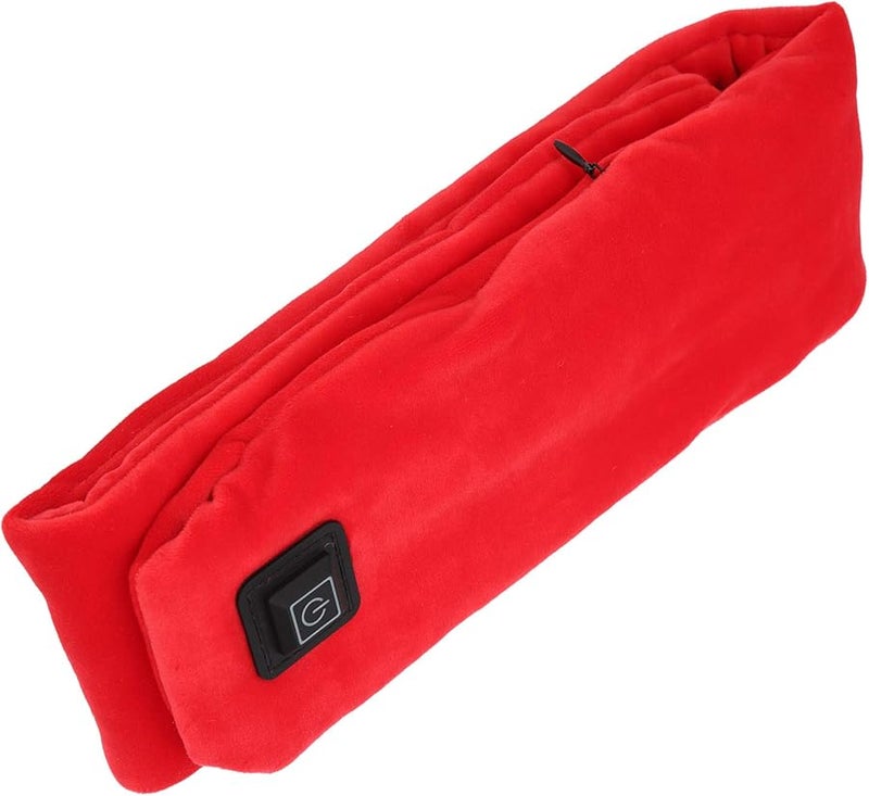 Smart Heating Scarf Electric Neck Wrap Temperature Adjustable For Women Men Red - Image 3