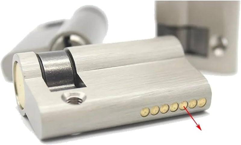 45mm European Double Lock Cylinder Invisible Fireproof Security Door Lock Core - Image 4