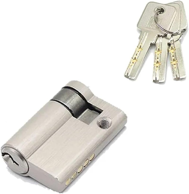 45mm European Double Lock Cylinder Invisible Fireproof Security Door Lock Core - Image 1