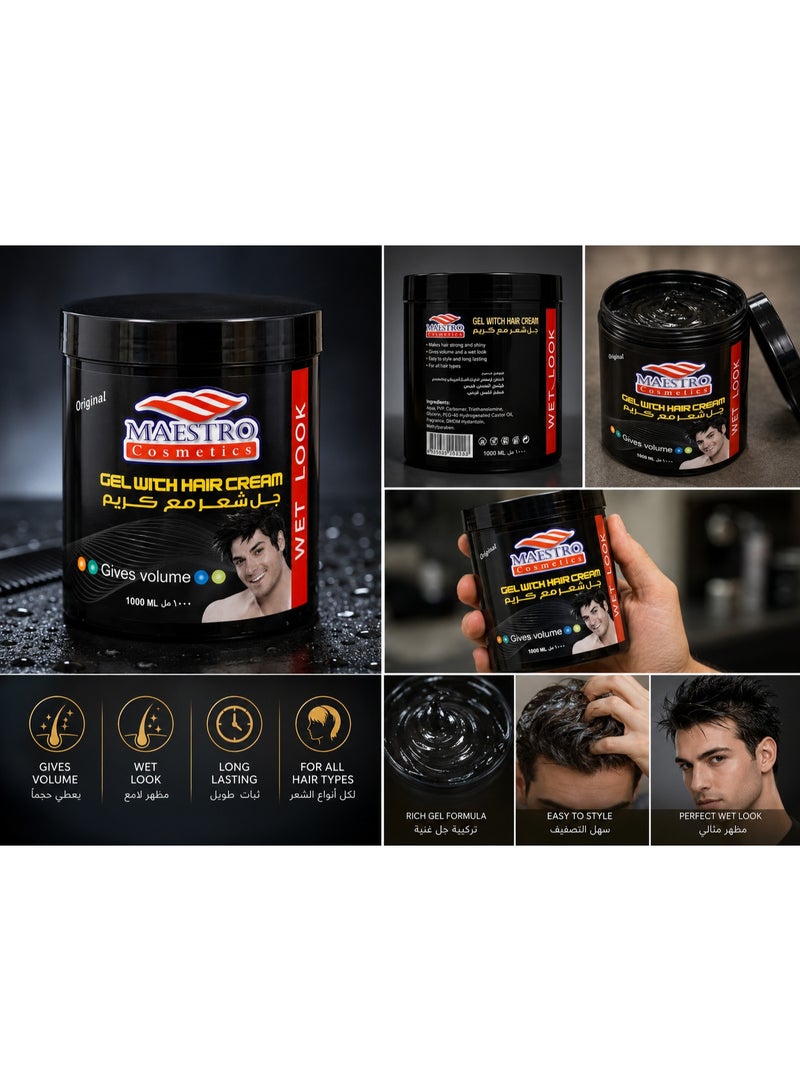 Maestro Gel With Hair Cream Maestro 1000ml - Image 5
