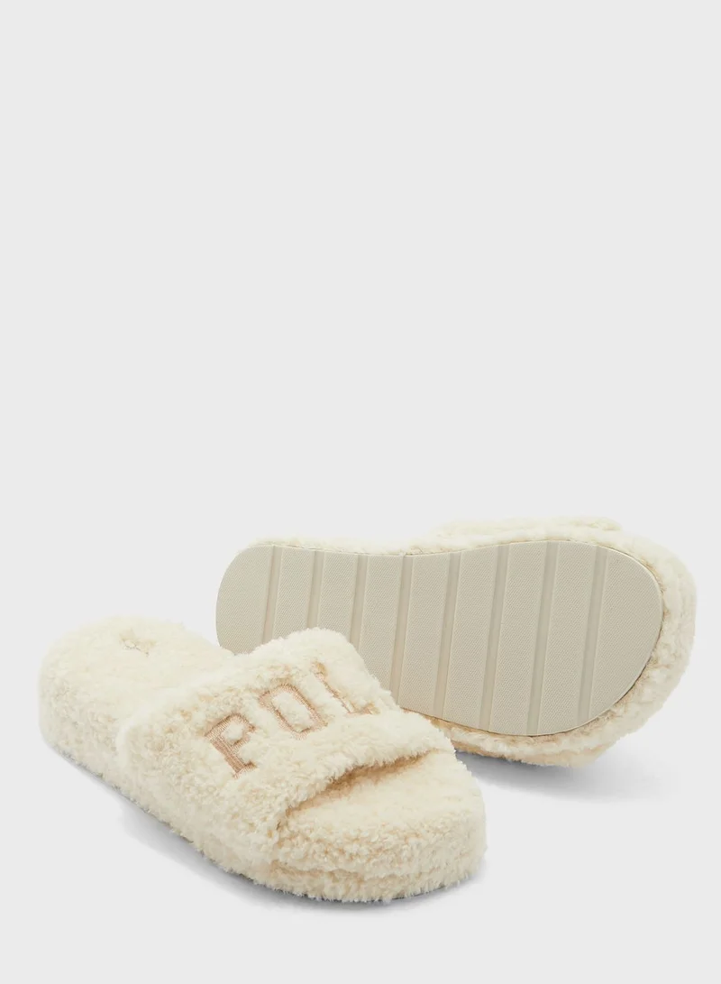 POLO RALPH LAUREN Robin Platform Bedroom Slippers