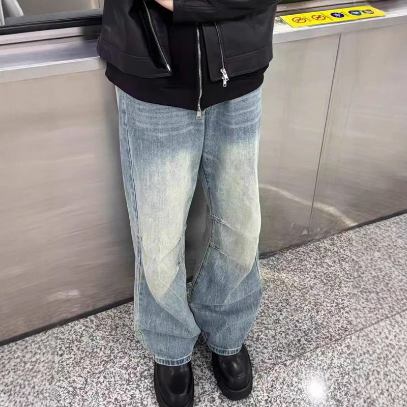Unisex Classic Denim Jeans Loose Fit Daily Outdoor Wear - Image 1