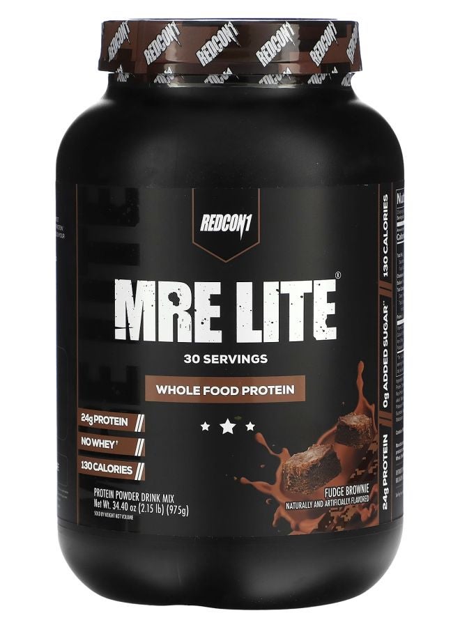 REDCON1 MRE Lite Whole Food Protein Fudge Brownie 2.15 lbs (975 g) - Image 1