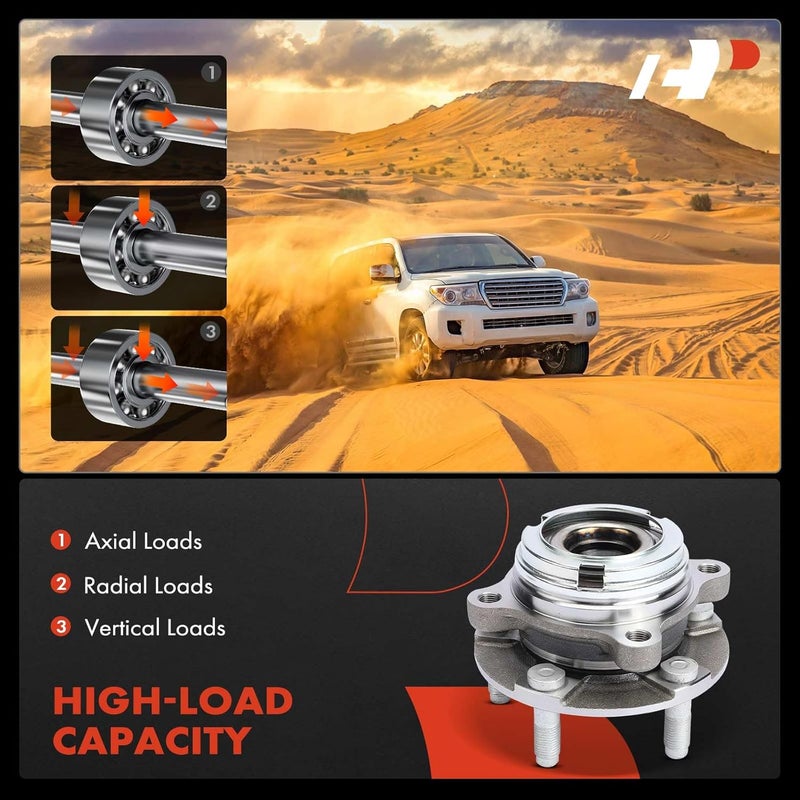 A-Premium Front Wheel Bearing and Hub Assembly for Nissan GT-R - Image 5