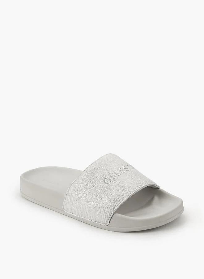 Celeste Women Glitter Detail Slides