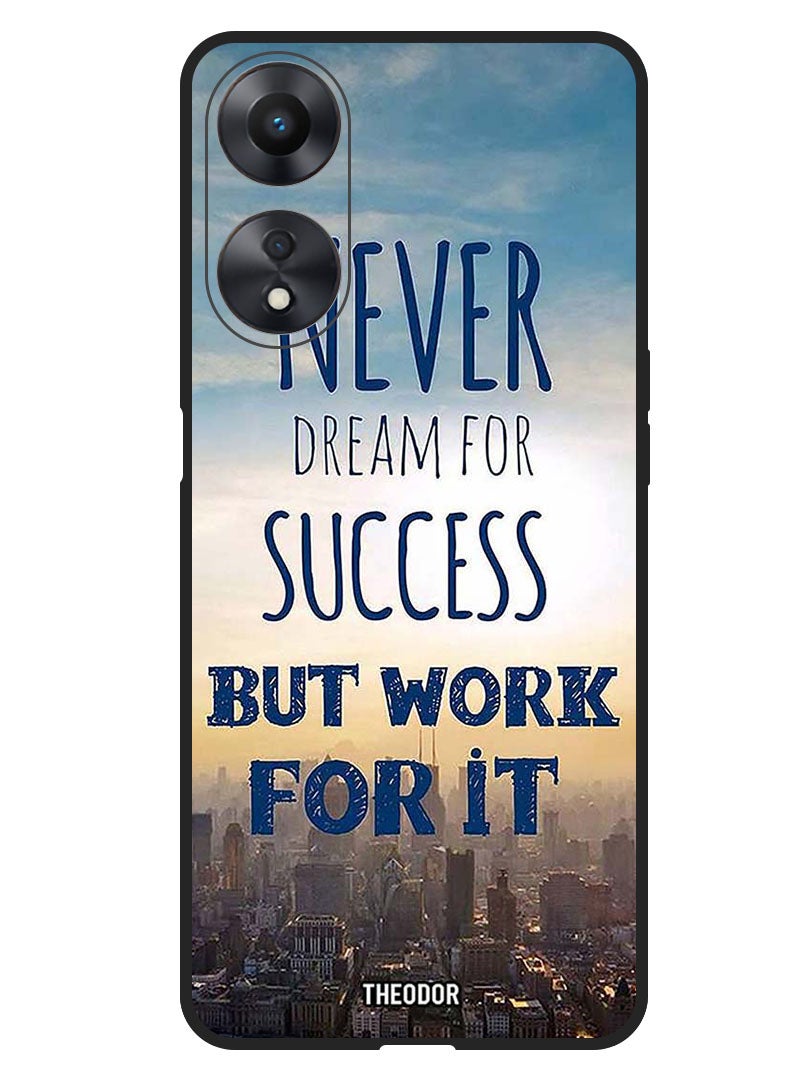 Theodor Protective Case Anti Scratch Shock Proof Bumper Cover For Oppo A98 Never Dreams For Success - Image 1