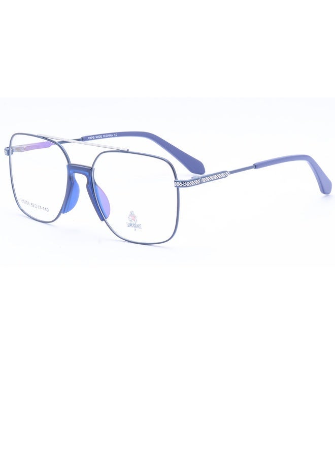 Player Men's rectangular eyeglass frame - high-quality metal - with original case and cleaning cloth - Image 1