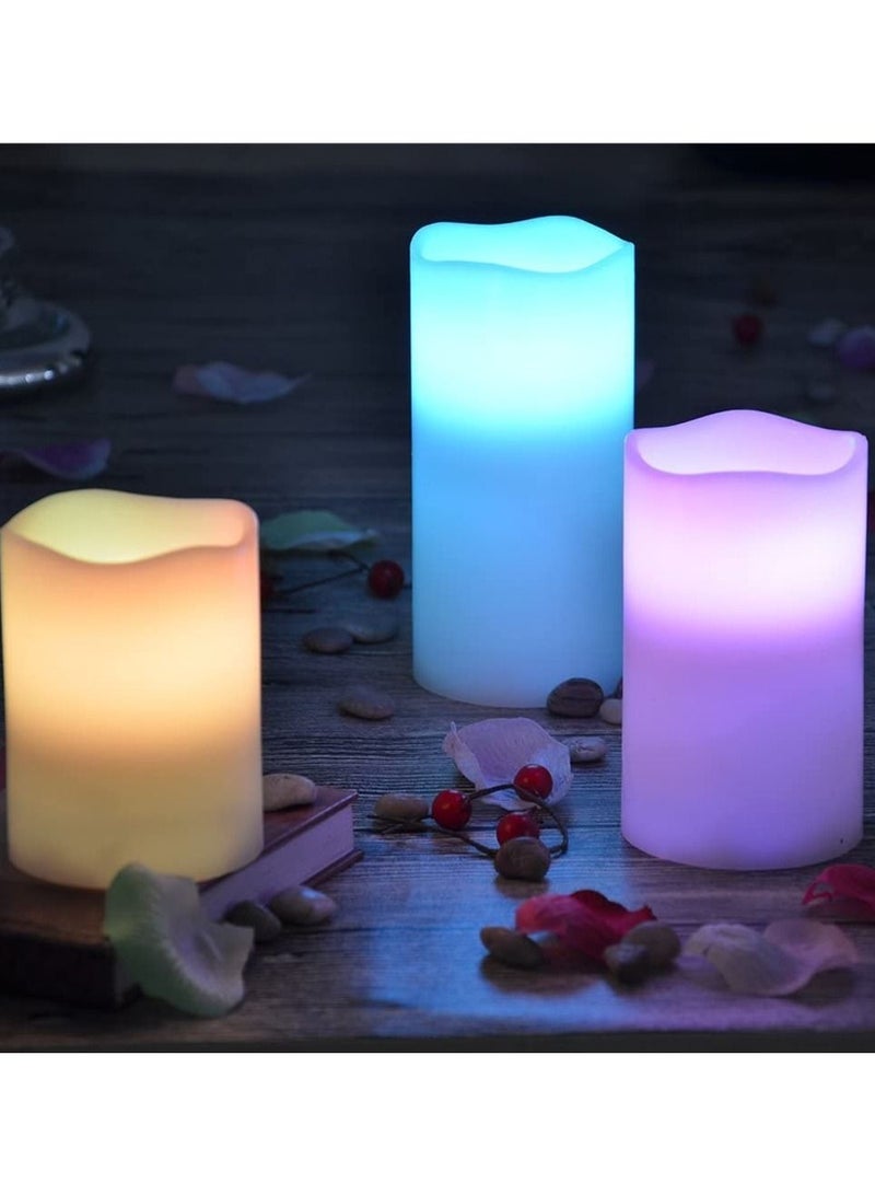 Luma 3-Piece Flameless Candle With Remote Control Set White - Image 3