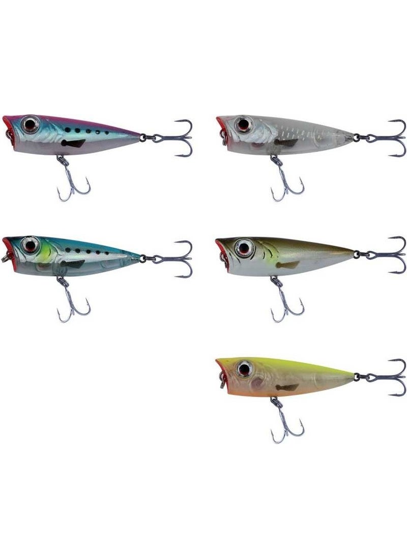 Savage Gear - 3D Minnow Pop Walker 43 3g Fake Fish 03-White Flash - Image 1