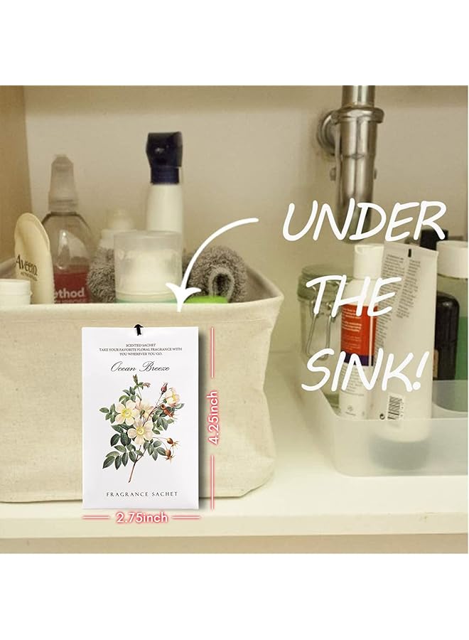 erorex Ocean Sachet 1Box 12Pcs Scented Sachets Air Freshener For Drawer And Closet Long Lasting Sachets Bags Drawer Deodorizers Fresh Scents Home Fragrance Sachet For Lover Home Car Fragrance Product - Image 5