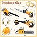 Arrowbash 7 Pcs Toy Leaf Blower Chainsaw Weed Trimmer Hedge Trimmer Set with Safety Goggles Helmet and Earmuffs Gardening Tool Set Toy Gardening Equipment for Christmas - Image 4